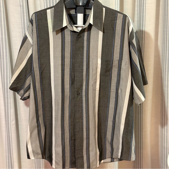 3/$20  Men's Striped Short Sleeve Shirt - Picture 3 of 5